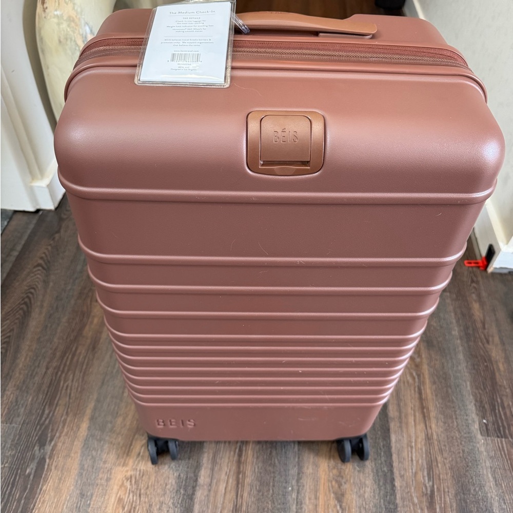 BEIS Tan Medium Check-In Luggage